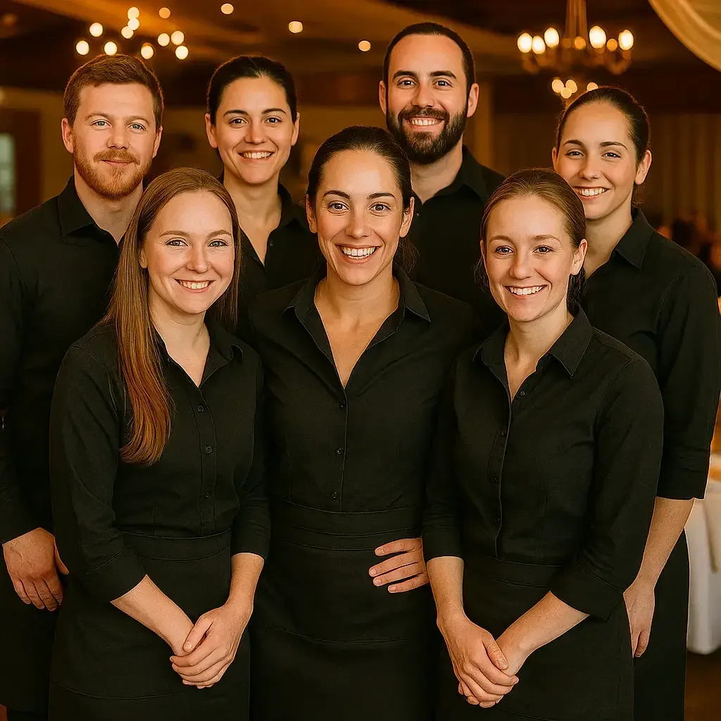 Eventpersonal-Team in einer Berliner Location