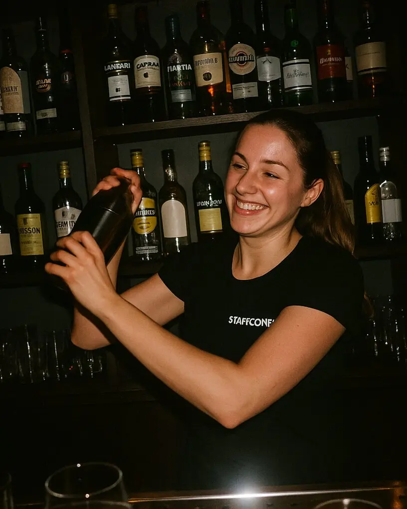 Bar im Vollbetrieb